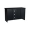 International Concepts 48" Entertainment / TV Stand with 2 Doors, Black TV46-34 - alternate 2